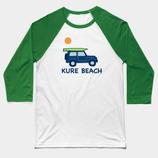 Kure Beach NC Surf Baseball T-Shirt